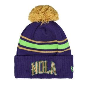 New Era NBA NWT Orleans Pelicans City Edition Youth Pom Knit Beanie OS